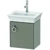 Image de Duravit White Tulip, meuble sous-lavabo suspendu, largeur 384 x profondeur 298mm, avec 1x arrêt de porte à droite, avec poignée, WT4250R9292