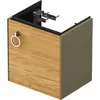 Image de Duravit White Tulip, meuble sous-lavabo suspendu, largeur 384 x profondeur 298mm, avec 1x arrêt de porte à droite, avec poignée, WT4250RH5H2