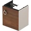 Image de Duravit White Tulip, meuble sous-lavabo suspendu, largeur 384 x profondeur 298mm, avec 1x arrêt de porte à droite, avec poignée, WT4250R7739