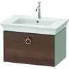 Image de Duravit White Tulip, meuble sous-lavabo suspendu, largeur 684 x profondeur 458mm, avec 1x coulissant, avec poignée, WT425107792