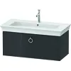 Image de Duravit White Tulip, meuble sous-lavabo suspendu, largeur 984 x profondeur 458mm, avec 1x coulissant, avec poignée, WT42520H1H1