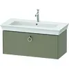 Image de Duravit White Tulip, meuble sous-lavabo suspendu, largeur 984 x profondeur 458mm, avec 1x coulissant, avec poignée, WT42520H2H2