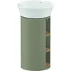 Image de Duravit White Tulip, meuble sous-lavabo sur pied, largeur 350 x profondeur 410mm, avec compartiment ouvert, avec technologie tip-on, WT42390H5H2