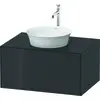 Image de Duravit White Tulip, meuble sous-lavabo mural, largeur 800 x profondeur 550mm, avec 1x tiroir, avec technologie tip-on, WT49750H1H1