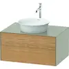 Image de Duravit White Tulip, meuble sous-lavabo mural, largeur 800 x profondeur 550mm, avec 1x tiroir, avec technologie tip-on, WT49750H560