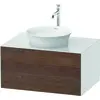 Image de Duravit White Tulip, meuble sous-lavabo mural, largeur 800 x profondeur 550mm, avec 1x tiroir, avec technologie tip-on, WT497507785