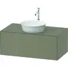 Image de Duravit White Tulip, meuble sous-lavabo mural, largeur 1000 x profondeur 550mm, avec 1x tiroir, avec technologie tip-on, WT49760H2H2