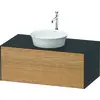 Image de Duravit White Tulip, meuble sous-lavabo mural, largeur 1000 x profondeur 550mm, avec 1x tiroir, avec technologie tip-on, WT49760H5H1