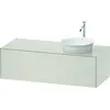 Image de Duravit White Tulip, meuble sous-lavabo mural, largeur 1300 x profondeur 550mm, avec 1x tiroir, avec technologie tip-on, WT4977R3939