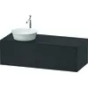 Image de Duravit White Tulip, meuble sous-lavabo mural, largeur 1300 x profondeur 550mm, avec 1x tiroir, avec technologie tip-on, WT4977L5858