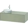 Image de Duravit White Tulip, meuble sous-lavabo mural, largeur 1300 x profondeur 550mm, avec 1x tiroir, avec technologie tip-on, WT4977L6060