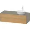 Image de Duravit White Tulip, meuble sous-lavabo mural, largeur 1300 x profondeur 550mm, avec 1x tiroir, avec technologie tip-on, WT4977RH5H2