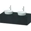 Image de Duravit White Tulip, meuble sous-lavabo mural, largeur 1300 x profondeur 550mm, avec 1x tiroir, avec technologie tip-on, WT4978B5858