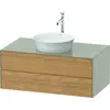 Image de Duravit White Tulip, meuble sous-lavabo mural, largeur 1000 x profondeur 550mm, avec 2 tiroirs, avec technologie Tip-on, WT49860H560