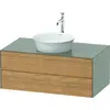 Image de Duravit White Tulip, meuble sous-lavabo mural, largeur 1000 x profondeur 550mm, avec 2 tiroirs, avec technologie Tip-on, WT49860H592