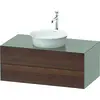 Image de Duravit White Tulip, meuble sous-lavabo mural, largeur 1000 x profondeur 550mm, avec 2 tiroirs, avec technologie Tip-on, WT498607792