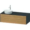 Image de Duravit White Tulip, meuble sous-lavabo suspendu, largeur 1300 x profondeur 550mm, avec 2 tiroirs, avec technologie tip-on, WT4987LH5H1