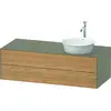 Image de Duravit White Tulip, meuble sous-lavabo suspendu, largeur 1300 x profondeur 550mm, avec 2 tiroirs, avec technologie tip-on, WT4987RH5H2