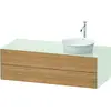 Image de Duravit White Tulip, meuble sous-lavabo suspendu, largeur 1300 x profondeur 550mm, avec 2 tiroirs, avec technologie tip-on, WT4987RH536