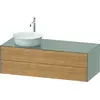 Image de Duravit White Tulip, meuble sous-lavabo suspendu, largeur 1300 x profondeur 550mm, avec 2 tiroirs, avec technologie tip-on, WT4987LH592