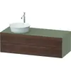 Image de Duravit White Tulip, meuble sous-lavabo suspendu, largeur 1300 x profondeur 550mm, avec 2 tiroirs, avec technologie tip-on, WT4987L77H2