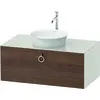 Image de Duravit White Tulip, meuble sous-lavabo suspendu, largeur 1000 x profondeur 550mm, avec 1x coulissant, avec poignée, WT498107739