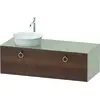 Image de Duravit White Tulip, meuble sous-lavabo suspendu, largeur 1300 x profondeur 550mm, avec 1x coulissant, avec poignée, WT4982L7760