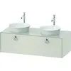 Image de Duravit White Tulip, meuble sous-lavabo suspendu, largeur 1300 x profondeur 550mm, avec 1x coulissant, avec poignée, WT4983B3939