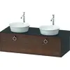 Image de Duravit White Tulip, meuble sous-lavabo suspendu, largeur 1300 x profondeur 550mm, avec 1x coulissant, avec poignée, WT4983B77H1