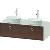 Image de Duravit White Tulip, meuble sous-lavabo suspendu, largeur 1300 x profondeur 550mm, avec 1x coulissant, avec poignée, WT4983B7739