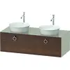 Image de Duravit White Tulip, meuble sous-lavabo suspendu, largeur 1300 x profondeur 550mm, avec 1x coulissant, avec poignée, WT4983B7760