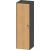 Image de Duravit White Tulip armoire mi-hauteur, largeur 400 x profondeur 360mm, 1 arrêt de porte à gauche avec poignée, WT1333LH5H1