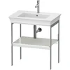 Image de Duravit Wt454003636 Console Métallique Pour Pied White Tulip