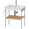 Image de Duravit Wt4543lh5h5 Consoles Métalliques Pour Sol White Tulip