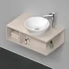 Image de Duravit D-Neo Meuble sous-lavabo en console suspendu, Compact, 800x260x480mm, 1 compartiment ouvert sur le côté gauche, DE493809191