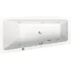Image de Duravit No.1 baignoire balnéo encastrée, trapèze, 1500x800mm, Jet Protect, 1 inclinaison du dossier à gauche, blanc, 760504000JP1000