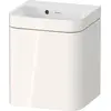 Image de Duravit Happy D.2 Plus c-bonded Set suspendu, 400x360mm, 1 porte, charnières à gauche, sans percement pour robinetterie, HP4633N22220000
