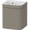 Image de Duravit Happy D.2 Plus c-bonded Set suspendu, 400x360mm, 1 porte, charnières à gauche, sans percement pour robinetterie, HP4633N92920000