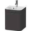 Image de Duravit Happy D.2 Plus c-bonded Set suspendu, 400x360mm, 1 porte, charnières à gauche, 1 trou de robinetterie, HP4633O80800000