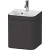 Image de Duravit Happy D.2 Plus c-bonded Set suspendu, 400x360mm, 1 porte, charnières à droite, 1 trou de robinetterie, HP4634O80800000