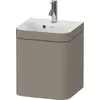 Image de Duravit Happy D.2 Plus c-bonded Set suspendu, 400x360mm, 1 porte, charnières à droite, 1 trou de robinetterie, HP4634O92920000