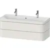 Image de Duravit Happy D.2 Plus c-bonded Set suspendu, 1175x490mm, 2 tiroirs, 1 trou de robinetterie, HP4640O39390000