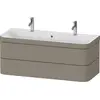 Image de Duravit Happy D.2 Plus c-bonded Set suspendu, 1175x490mm, 2 tiroirs, 1 trou de robinetterie, HP4640O92920000