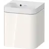 Image de Duravit Happy D.2 Plus c-shaped Set suspendu, 400x360mm, 1 porte, charnières à gauche, sans trou pour robinetterie, HP4340N22220000