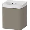 Image de Duravit Happy D.2 Plus c-shaped Set suspendu, 400x360mm, 1 porte, charnières à gauche, sans trou pour robinetterie, HP4340N92920000