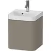 Image de Duravit Happy D.2 Plus c-shaped Set suspendu, 400x360mm, 1 porte, charnières à gauche, 1 trou de robinetterie, HP4340O92920000
