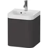 Image de Duravit Happy D.2 Plus c-shaped Set suspendu, 400x360mm, 1 porte, charnières à droite, 1 trou de robinetterie, HP4344O80800000