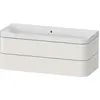Image de Duravit Happy D.2 Plus c-shaped Set suspendu, 1175x490mm, 2 tiroirs, sans trou pour robinetterie, HP4349N39390000