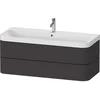 Image de Duravit Hp4349o80800000 Wtu Avec Happy D.2 Plus, 2 Tiroirs, 1 Trou Robinetterie