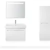 Image de Duravit No.1 armoires mi-hautes, 1 porte, charnières à gauche, 400x360x1320mm, 4 tablettes en verre, N11308L18180000
